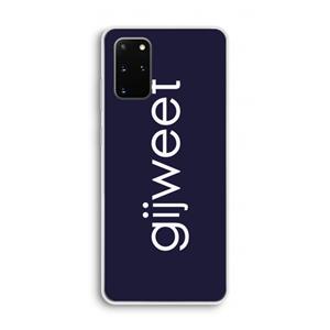 CaseCompany Gijweet: Samsung Galaxy S20 Plus Transparant Hoesje