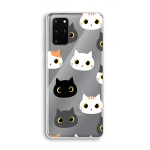 CaseCompany Katten: Samsung Galaxy S20 Plus Transparant Hoesje
