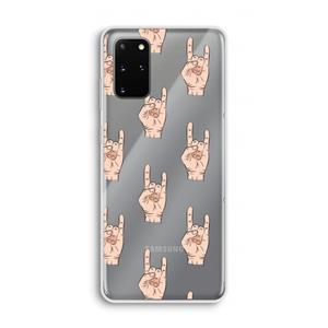 CaseCompany Rock: Samsung Galaxy S20 Plus Transparant Hoesje