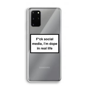 CaseCompany I'm dope: Samsung Galaxy S20 Plus Transparant Hoesje
