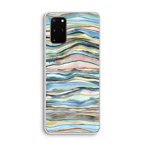 CaseCompany Watercolor Agate: Samsung Galaxy S20 Plus Transparant Hoesje