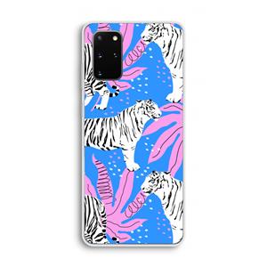 CaseCompany Tijger: Samsung Galaxy S20 Plus Transparant Hoesje