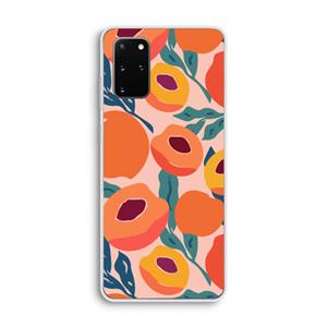 CaseCompany Perzik: Samsung Galaxy S20 Plus Transparant Hoesje