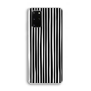CaseCompany Stripes: Samsung Galaxy S20 Plus Transparant Hoesje