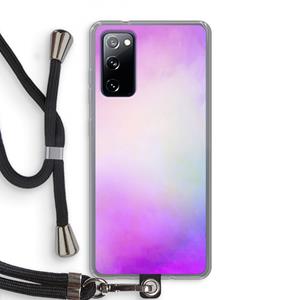 CaseCompany Clouds pastel: Samsung Galaxy S20 FE / S20 FE 5G Transparant Hoesje met koord