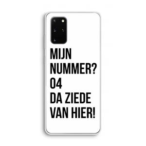 CaseCompany Da ziede van hier: Samsung Galaxy S20 Plus Transparant Hoesje