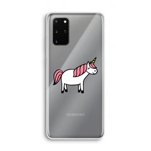 CaseCompany Eenhoorn: Samsung Galaxy S20 Plus Transparant Hoesje