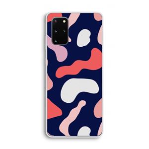 CaseCompany Memphis Shapes Pink: Samsung Galaxy S20 Plus Transparant Hoesje