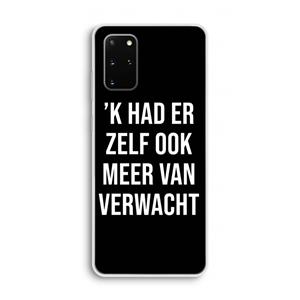 CaseCompany Meer verwacht - Zwart: Samsung Galaxy S20 Plus Transparant Hoesje