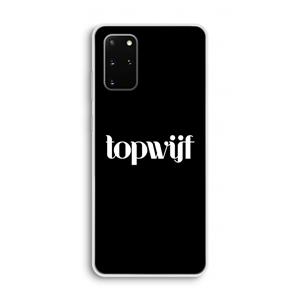 CaseCompany Topwijf Zwart: Samsung Galaxy S20 Plus Transparant Hoesje