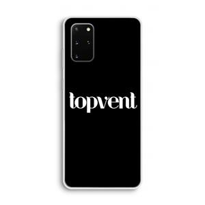 CaseCompany Topvent Zwart: Samsung Galaxy S20 Plus Transparant Hoesje