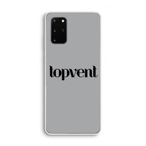 CaseCompany Topvent Grijs Zwart: Samsung Galaxy S20 Plus Transparant Hoesje