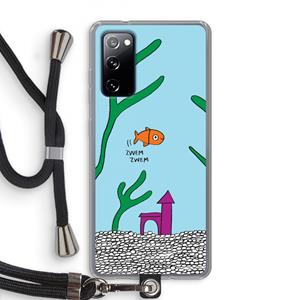 CaseCompany Aquarium: Samsung Galaxy S20 FE / S20 FE 5G Transparant Hoesje met koord