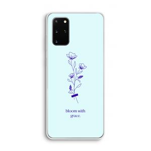 CaseCompany Bloom with grace: Samsung Galaxy S20 Plus Transparant Hoesje