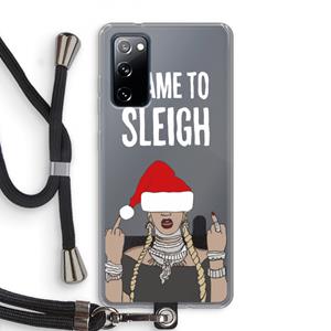 CaseCompany Came To Sleigh: Samsung Galaxy S20 FE / S20 FE 5G Transparant Hoesje met koord