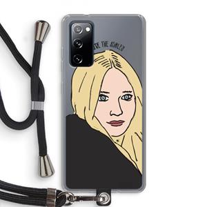 CaseCompany Ashley: Samsung Galaxy S20 FE / S20 FE 5G Transparant Hoesje met koord