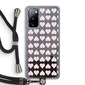 CaseCompany Ass 'n Titties: Samsung Galaxy S20 FE / S20 FE 5G Transparant Hoesje met koord