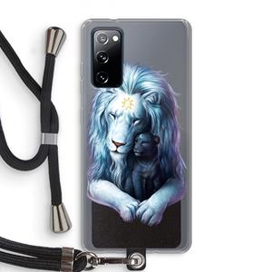 CaseCompany Child Of Light: Samsung Galaxy S20 FE / S20 FE 5G Transparant Hoesje met koord