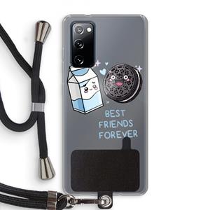CaseCompany Best Friend Forever: Samsung Galaxy S20 FE / S20 FE 5G Transparant Hoesje met koord