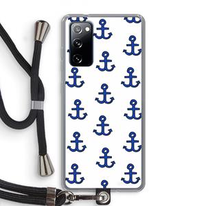 CaseCompany Ankers: Samsung Galaxy S20 FE / S20 FE 5G Transparant Hoesje met koord