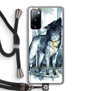 CaseCompany Bleeding Soul: Samsung Galaxy S20 FE / S20 FE 5G Transparant Hoesje met koord