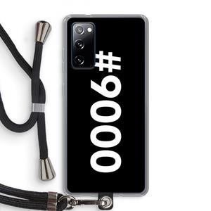 CaseCompany 9000: Samsung Galaxy S20 FE / S20 FE 5G Transparant Hoesje met koord