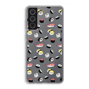 CaseCompany Sushi time: Samsung Galaxy S21 FE Transparant Hoesje