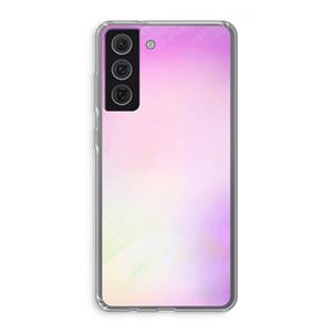 CaseCompany Flow mist pastel: Samsung Galaxy S21 FE Transparant Hoesje
