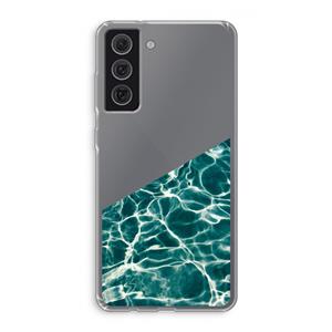 CaseCompany Weerkaatsing water: Samsung Galaxy S21 FE Transparant Hoesje