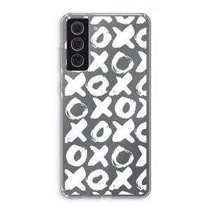 CaseCompany XOXO: Samsung Galaxy S21 FE Transparant Hoesje