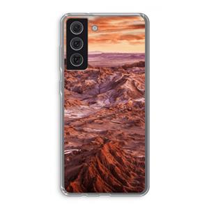 CaseCompany Mars: Samsung Galaxy S21 FE Transparant Hoesje