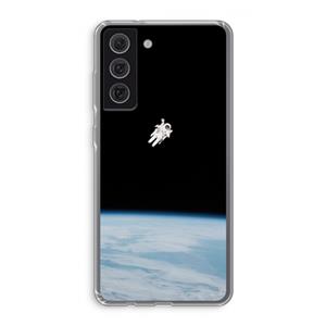 CaseCompany Alone in Space: Samsung Galaxy S21 FE Transparant Hoesje
