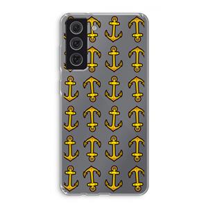 CaseCompany Musketon Anchor: Samsung Galaxy S21 FE Transparant Hoesje