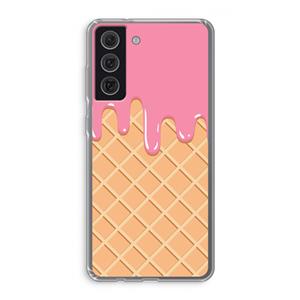 CaseCompany Ice cream: Samsung Galaxy S21 FE Transparant Hoesje