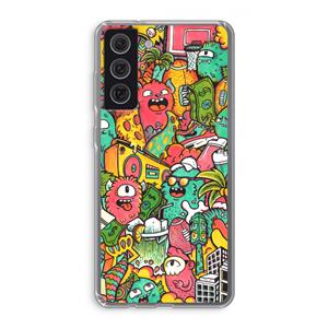 CaseCompany Vexx City: Samsung Galaxy S21 FE Transparant Hoesje
