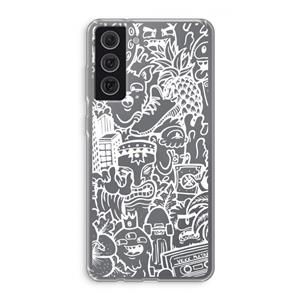 CaseCompany Vexx Mixtape #2: Samsung Galaxy S21 FE Transparant Hoesje