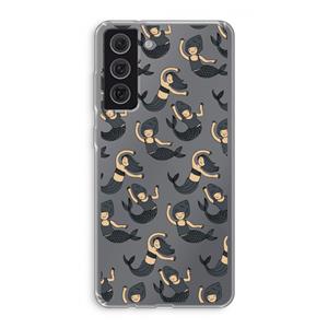 CaseCompany Zeemeermin: Samsung Galaxy S21 FE Transparant Hoesje