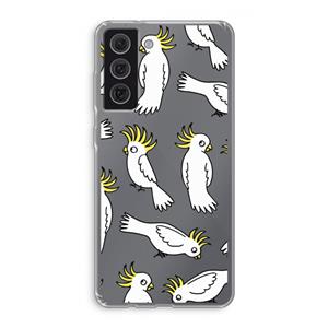 CaseCompany Papegaai: Samsung Galaxy S21 FE Transparant Hoesje