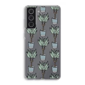 CaseCompany Boompje: Samsung Galaxy S21 FE Transparant Hoesje