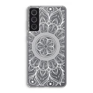 CaseCompany Roses Are Red: Samsung Galaxy S21 FE Transparant Hoesje