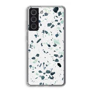 CaseCompany Terrazzo N°2: Samsung Galaxy S21 FE Transparant Hoesje