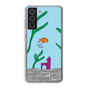 CaseCompany Aquarium: Samsung Galaxy S21 FE Transparant Hoesje