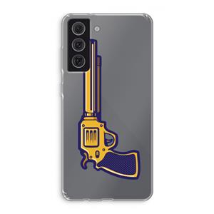CaseCompany Pew Pew Pew: Samsung Galaxy S21 FE Transparant Hoesje