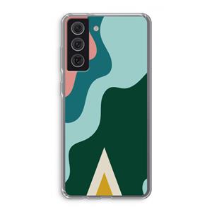 CaseCompany Noor B: Samsung Galaxy S21 FE Transparant Hoesje