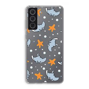 CaseCompany Manta: Samsung Galaxy S21 FE Transparant Hoesje