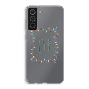 CaseCompany It's Lit: Samsung Galaxy S21 FE Transparant Hoesje