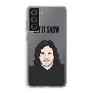 CaseCompany Let It Snow: Samsung Galaxy S21 FE Transparant Hoesje