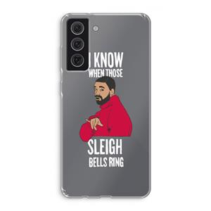 CaseCompany Sleigh Bells Ring: Samsung Galaxy S21 FE Transparant Hoesje