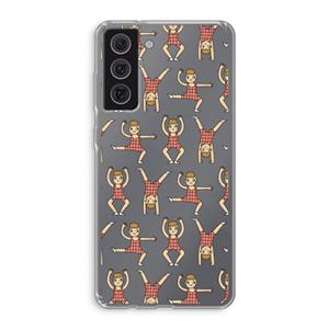 CaseCompany Gymboys: Samsung Galaxy S21 FE Transparant Hoesje