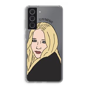 CaseCompany Mary Kate: Samsung Galaxy S21 FE Transparant Hoesje